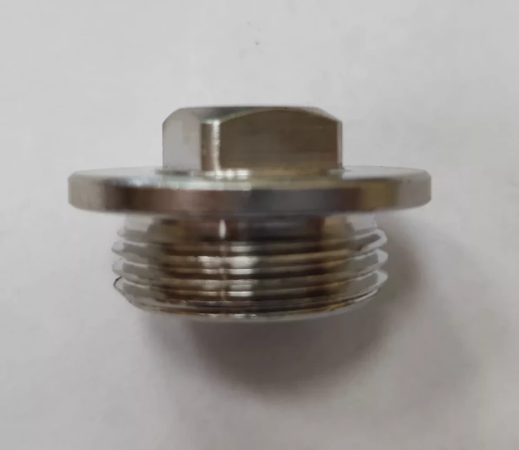 Заглушка GENERAL FITTINGS, 6-ти гранная головка с прижимной шайбой, никелированная латунь, наружная резьба, 3/4" 51099-3/4 купить в Ханты-Мансийске