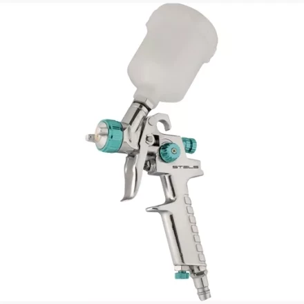 Пневматический краскопульт AG 810 HVLP, гравитационный, сопло 0,8 мм и 1 мм Stels 57361 купить в Ханты-Мансийске