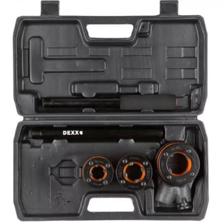 Набор DEXX: Клуппы трубные, с трещоткой 620мм, №3: 1/2&quot;, 3/4&quot;, 1&quot; 28280-H3 купить в Ханты-Мансийске