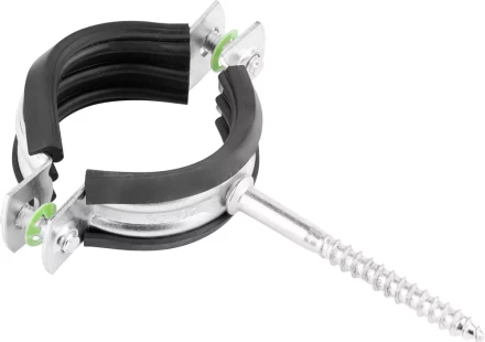 ЗУБР. Хомут трубный оцинкованный, с шурупом, 1 1/4&quot;, 60шт 37854-40-46-60 купить в Ханты-Мансийске