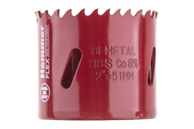 Коронка биметаллическая HAMMER Ф51х38мм 5/8" BiMETALL (224-010) купить в Ханты-Мансийске