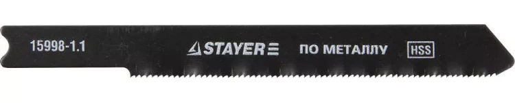 Полотна STAYER "PROFI", U118G, для эл/лобзика, HSS, по металлу (0,5-1,5мм), US-хвост., шаг 1,1мм, 50мм, 2шт 15998-1.1_z01 купить в Ханты-Мансийске