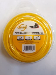 Леска для триммера квадратная витая 2.4мм х 10м Denzel Россия 96175