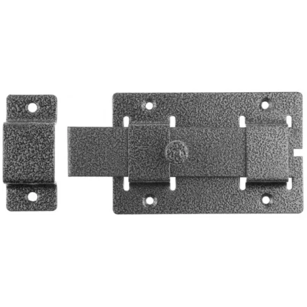 Задвижка накладная&quot;ЗД-02&quot;для дверей усиленная, порошковое покрытие, цвет серебро, плоский засов 30х135х7мм, 75х115мм 37776-2 купить в Ханты-Мансийске