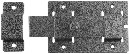 Задвижка накладная&quot;ЗД-02&quot;для дверей усиленная, порошковое покрытие, цвет серебро, плоский засов 30х135х7мм, 75х115мм 37776-2 купить в Ханты-Мансийске