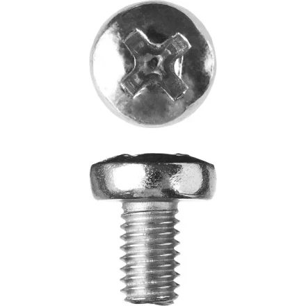 Винт ЗУБР &quot;МАСТЕР&quot; DIN 7985, класс прочности 4.8, оцинкованный, M6x12мм, 5кг 303150-06-012 купить в Ханты-Мансийске