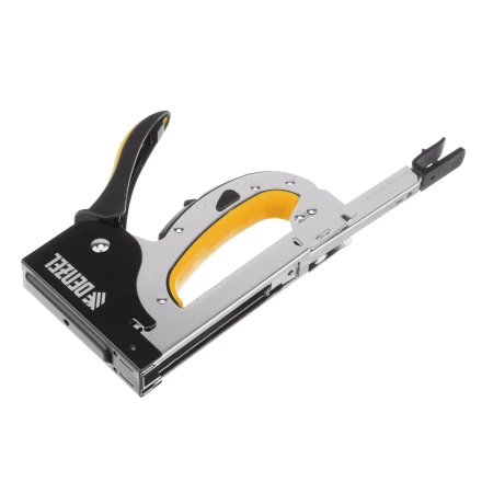 Степлер мебельный Denzel 40211, стальной корпус, быстрая загрузка, регул. силы удара, тип 53, 4-14 мм купить в Ханты-Мансийске