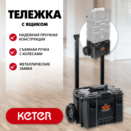 Тележка на колесах "GEAR CART", 22", KETER 38370 купить в Ханты-Мансийске