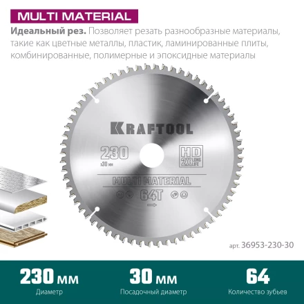 Диск пильный Multi Material, повышенный ресурс 36953-230-30 купить в Ханты-Мансийске