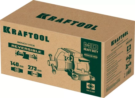 Тиски KRAFTOOL Reversible слесарные 32705-140 купить в Ханты-Мансийске