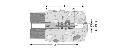 Дюбели распорные с саморезами пакет серия МАСТЕР купить в Ханты-Мансийске