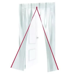 Пленочная дверь на молнии типа I 220x120cm с малярной лентой 2,5смх10м Matrix 88757