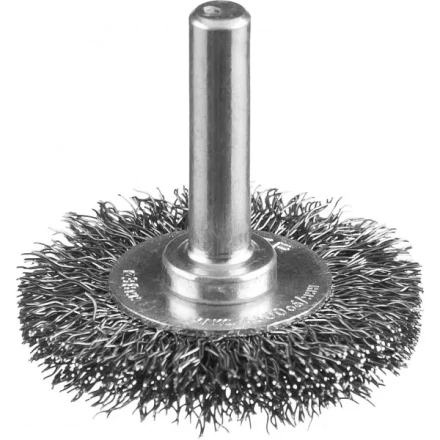 ЗУБР &quot;ПРОФЕССИОНАЛ&quot;. Щетка дисковая для дрели, витая стальная проволока 0,3мм, 38мм 35198-038_z02 купить в Ханты-Мансийске