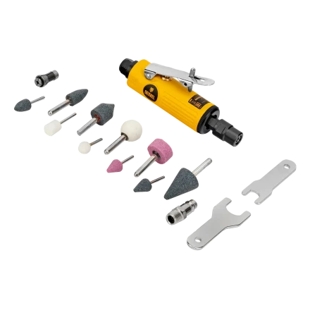 Пневмошлифмашина прямая Denzel 57464 PGS25000, 25000 об/мин, 10 шлиф. камней, цанга - 3, 6 мм, 113 л/мин купить в Ханты-Мансийске