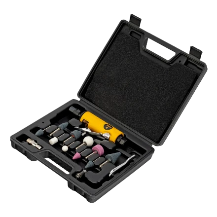 Пневмошлифмашина прямая Denzel 57464 PGS25000, 25000 об/мин, 10 шлиф. камней, цанга - 3, 6 мм, 113 л/мин купить в Ханты-Мансийске