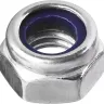 Гайка DIN 985 с нейлоновым кольцом, M6, 16 шт, кл. пр. 6, оцинкованная, ЗУБР 303586-06 купить в Ханты-Мансийске