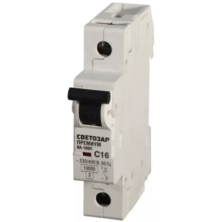 Выключатель автоматический СВЕТОЗАР "ПРЕМИУМ" 1-полюсный, 32 A, "C", откл. сп. 10 кА, 230 / 400 В SV-49031-32-C купить в Ханты-Мансийске