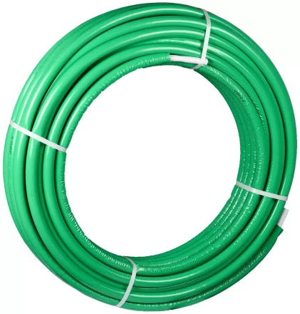 Труба металлопласт. ЗУБР &quot;ШиреФит&quot; с теплоиз., 20мм, толщ.стенки 2мм, мет. слоя 0,4мм, макс. давл. 10атм при 95°С, 50м 51457-20 купить в Ханты-Мансийске