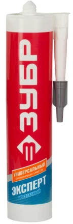 Герметик силиконовый ЗУБР "ЭКСПЕРТ" прозрачный, универсальный, 280мл 41233-2 купить в Ханты-Мансийске