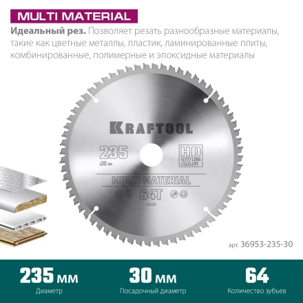 Диск пильный Multi Material, повышенный ресурс 36953-235-30 купить в Ханты-Мансийске