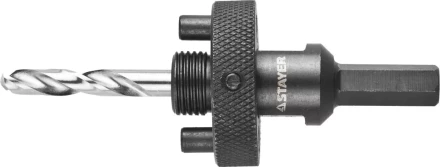 Державка STAYER "PROFESSIONAL" с пружинный фиксатором для коронок 32-200мм, быстросъёмная, шестигранным хвостовиком, резьба 5/8 29550 купить в Ханты-Мансийске