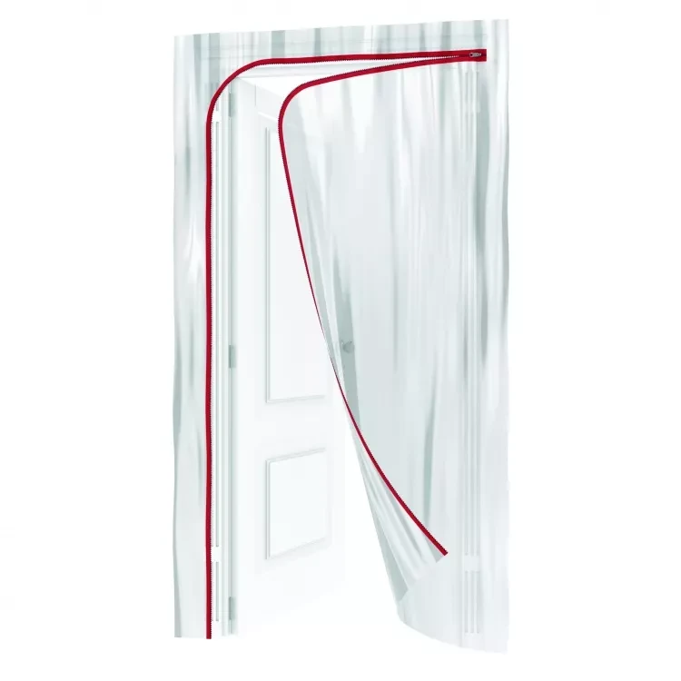 Пленочная дверь на молнии типа L 220x120cm с малярной лентой 2,5смх10м Matrix 88758 купить в Ханты-Мансийске