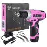 Дрель аккумуляторная DEKO GCD12DU3 PINK SET2 + оснастка 13 шт, 063-4171 купить в Ханты-Мансийске