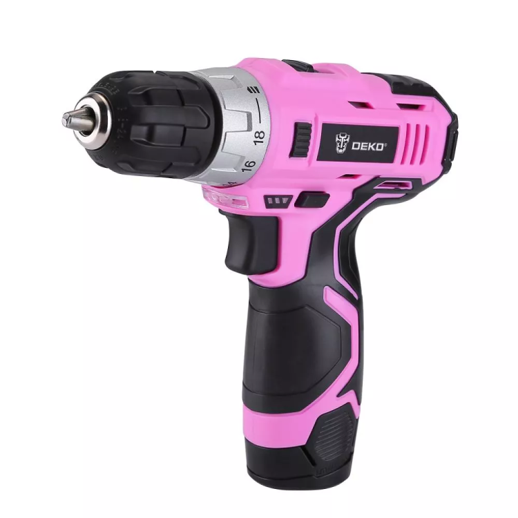 Дрель аккумуляторная DEKO GCD12DU3 PINK SET2 + оснастка 13 шт, 063-4171 купить в Ханты-Мансийске