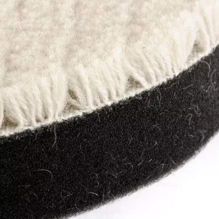 Насадка полировальная &quot;под липучку&quot; 125 мм короткая плетеная шерстяная нить MATRIX 75962 купить в Ханты-Мансийске