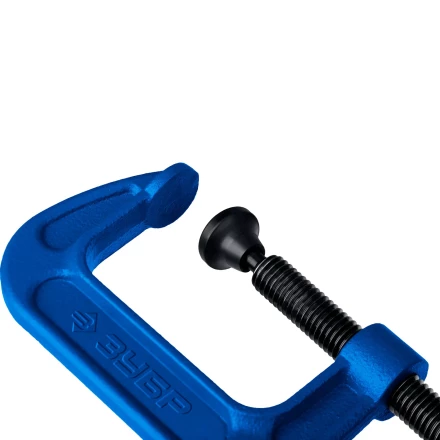 ЗУБР ПCС-50, 50 мм, чугунная струбцина тип С (G-образная), Профессионал (32245-050) купить в Ханты-Мансийске