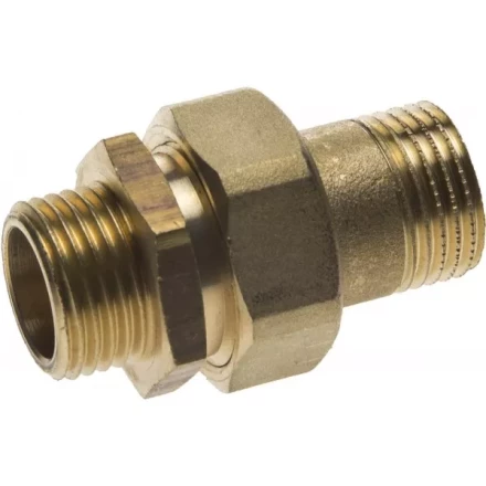 Соединитель GENERAL FITTINGS прямой с накидной гайкой, латунь, ш/ш, 1/2&quot; 51037-S/S-1/2 купить в Ханты-Мансийске