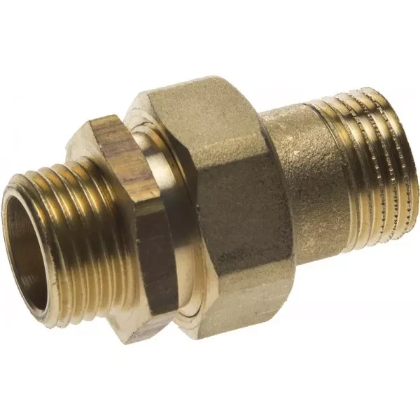 Соединитель GENERAL FITTINGS прямой с накидной гайкой, латунь, ш/ш, 1/2" 51037-S/S-1/2 купить в Ханты-Мансийске