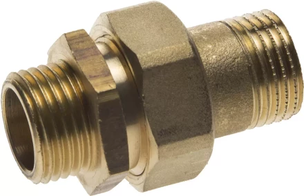 Соединитель GENERAL FITTINGS прямой с накидной гайкой, латунь, ш/ш, 1/2&quot; 51037-S/S-1/2 купить в Ханты-Мансийске