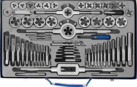 Набор метчиков и плашек ЗУБР &quot;ПРОФЕССИОНАЛ&quot;, сталь Р6М5, 65 предметов 28110-H65 купить в Ханты-Мансийске