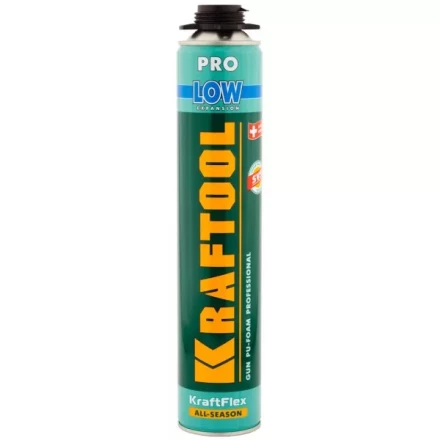 Пена "PREMIUM LOW" профессиональная, монтажная, пистолетная, всесезонная, 800мл, KRAFTOOL 41181_z01 купить в Ханты-Мансийске