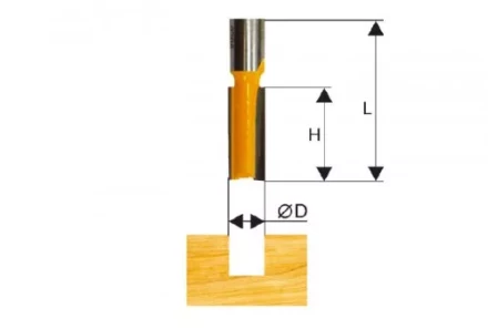 Фреза пазовая прямая ф12х30мм хв. 12мм Энкор 46040 купить в Ханты-Мансийске