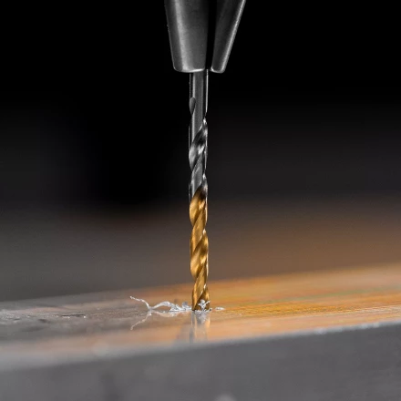 Сверло спиральное по металлу Denzel 2,5 x 57 мм, Р6М5, Golden Tip , 2шт. 718224 купить в Ханты-Мансийске