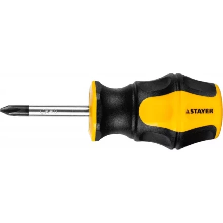 Отвертка STAYER &quot;MASTER&quot; &quot;HERCULES&quot;, Сr-V, противоскользящая рукоятка, PH1x38мм 25052-38-1_z02 купить в Ханты-Мансийске
