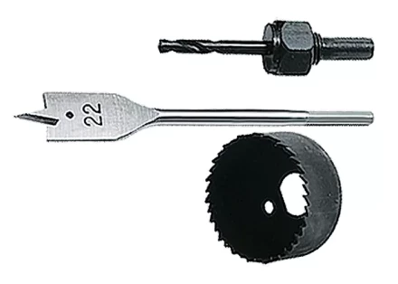 Набор для установки врезных замков 22 мм/48 мм перовое сверло/кольцевая пила MATRIX 70493 купить в Ханты-Мансийске