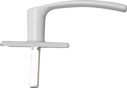 Ручка оконная поворотная &quot;РО1&quot;, покрытие полимерное цвет белый 37720 купить в Ханты-Мансийске