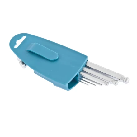 Набор ключей имбусовых HEX 1,5–10 мм S2 9 шт удлиненные с шаром сатинированные Gross 16403 купить в Ханты-Мансийске