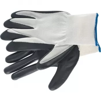 Перчатка с черным нитрильным покрытием, стойкая к маслу и бензину, 15 класс вязки  Сибртех 67861 купить в Ханты-Мансийске