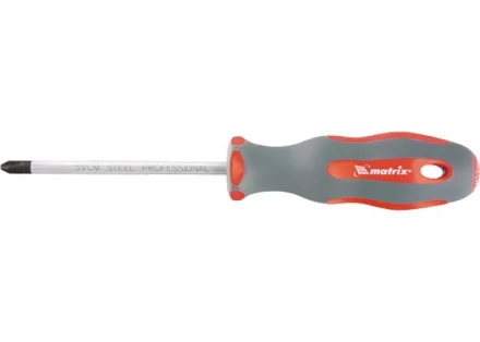 Отвертка Profi SL4 х 75 мм SVСM двухкомпонентная рукоятка Matrix 11958 купить в Ханты-Мансийске