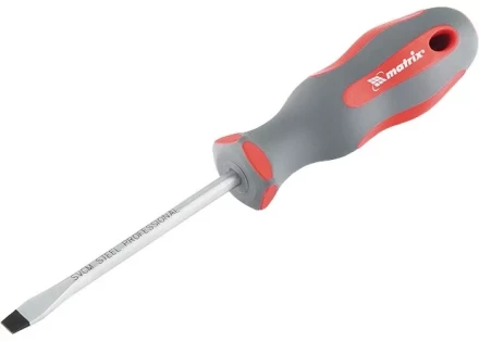 Отвертка Profi SL4 х 75 мм SVСM двухкомпонентная рукоятка Matrix 11958 купить в Ханты-Мансийске