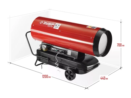 Пушка дизельная прямого нагрева дисплей К7 ДП-К7-65000-Д серия МАСТЕР купить в Ханты-Мансийске