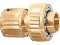 Соединитель латунный быстросъемный для шланга 3/4" аквастоп PALISAD 66265