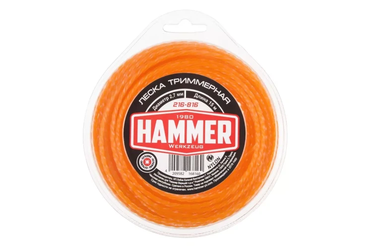 Леска для триммеров HAMMER 216-816 купить в Ханты-Мансийске