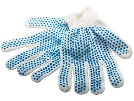Перчатки х/б, ПВХ &quot;точка&quot;, 7 класс, 38 гр. Россия 67774 купить в Ханты-Мансийске