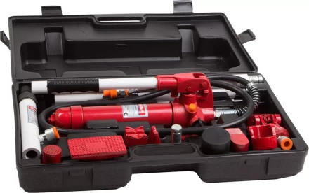 Набор ЗУБР &quot;ЭКСПЕРТ&quot; гидравлический, портативный для правки кузова, в пластиковом кейсе, 4т, 62МПа 43035-4 купить в Ханты-Мансийске