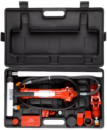 Набор ЗУБР &quot;ЭКСПЕРТ&quot; гидравлический, портативный для правки кузова, в пластиковом кейсе, 4т, 62МПа 43035-4 купить в Ханты-Мансийске